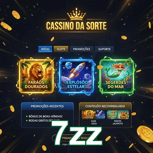Imagem do aplicativo Cassino da Sorte disponível no site 7zz, oferecendo diversão e prêmios.