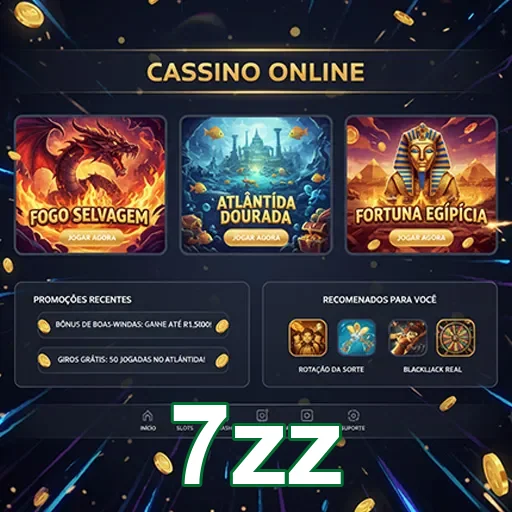 Jogador se divertindo em slots populares no 7zz